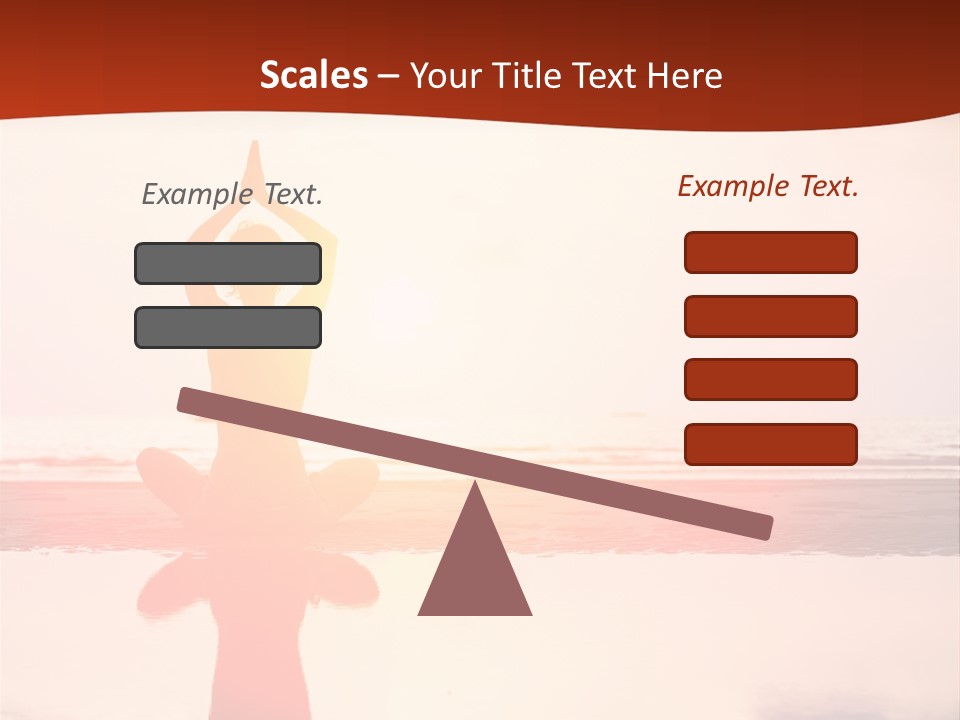 Sunset Spirituality Girl PowerPoint Template