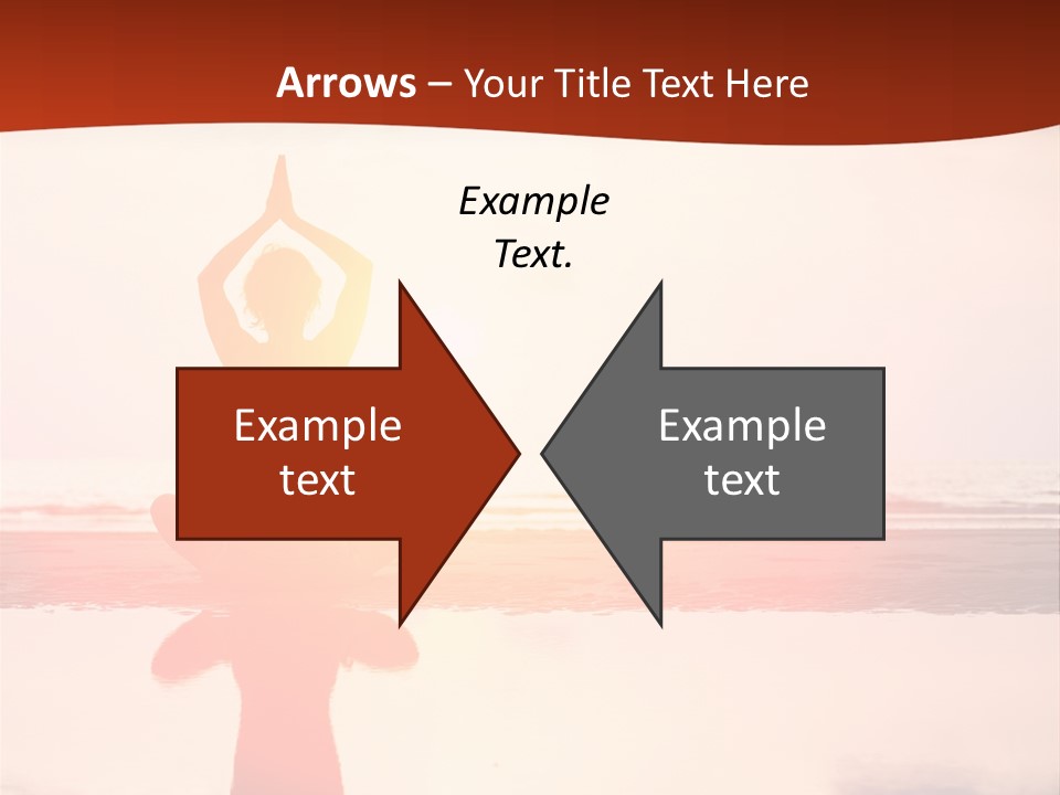 Sunset Spirituality Girl PowerPoint Template