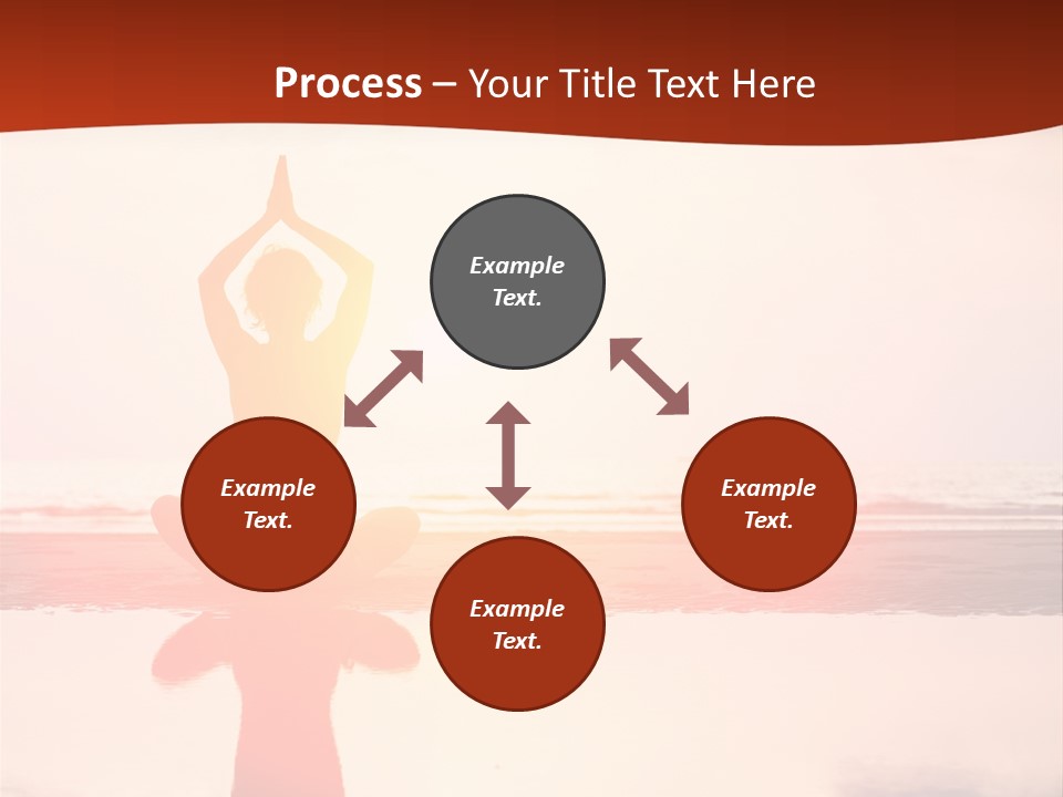 Sunset Spirituality Girl PowerPoint Template