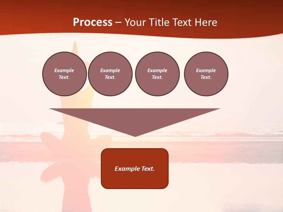 Sunset Spirituality Girl PowerPoint Template
