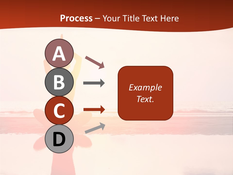 Sunset Spirituality Girl PowerPoint Template