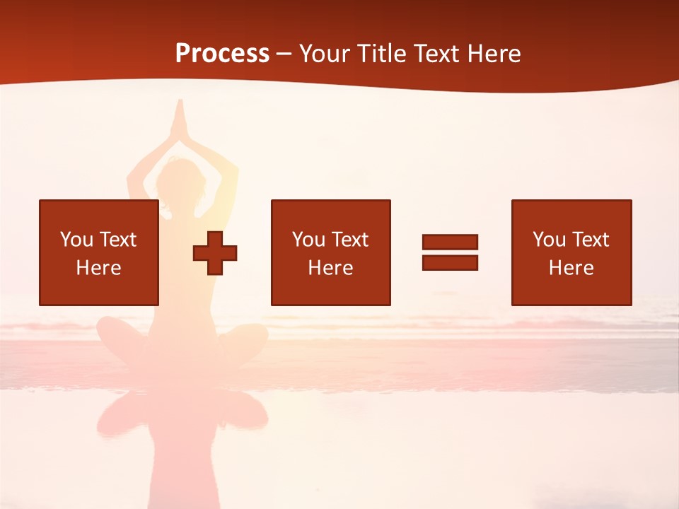 Sunset Spirituality Girl PowerPoint Template