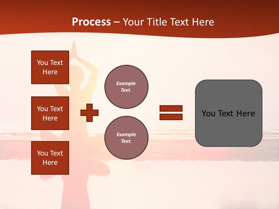 Sunset Spirituality Girl PowerPoint Template
