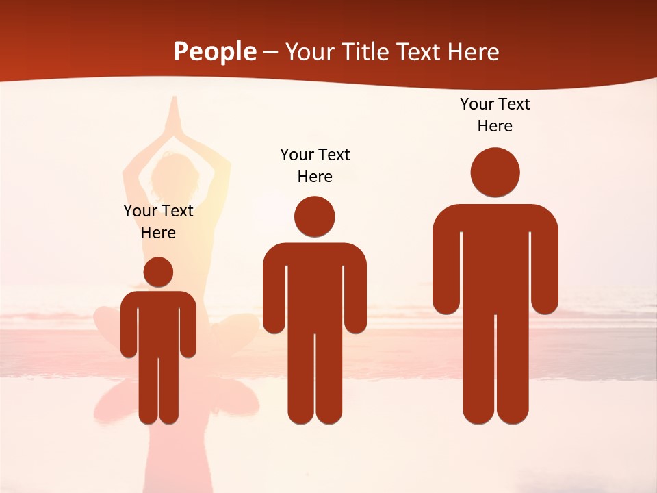 Sunset Spirituality Girl PowerPoint Template