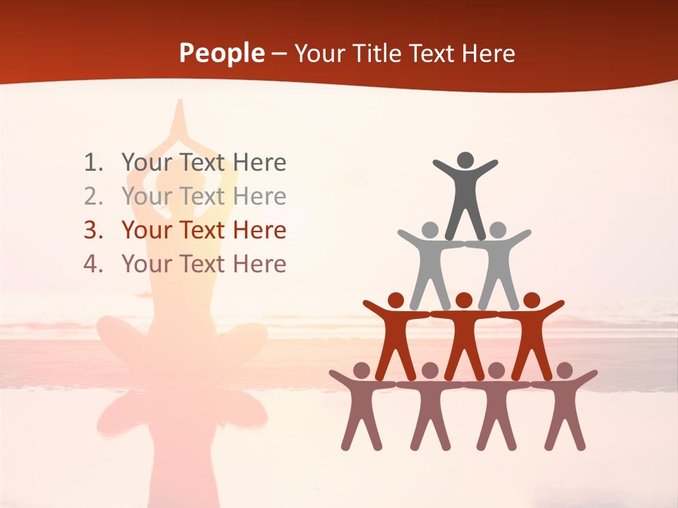 Sunset Spirituality Girl PowerPoint Template