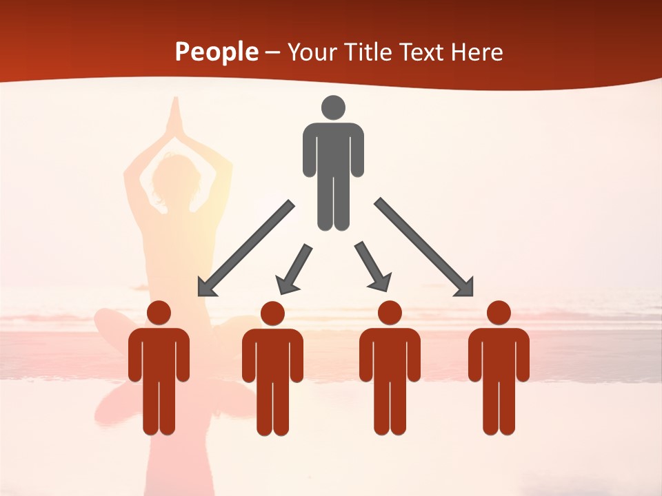 Sunset Spirituality Girl PowerPoint Template