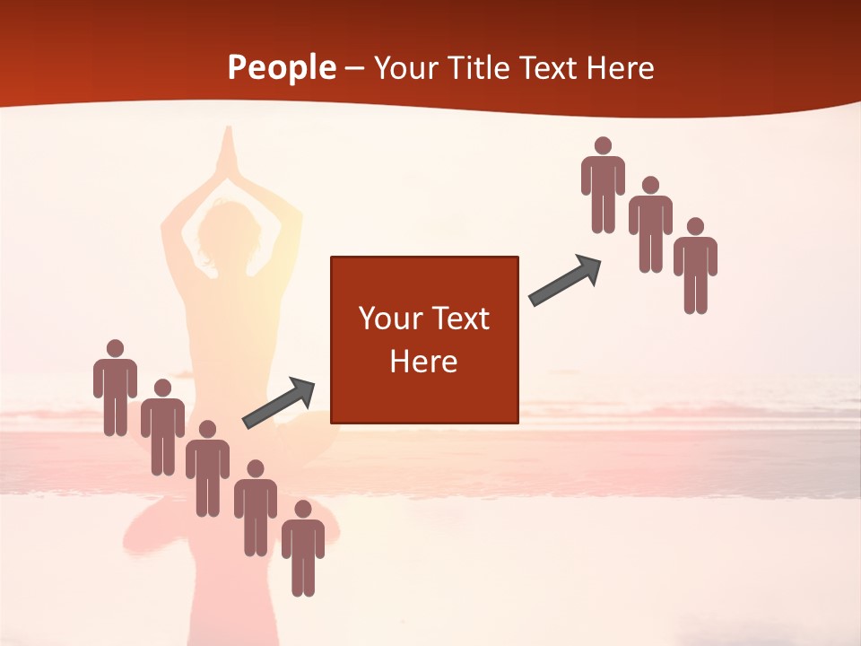 Sunset Spirituality Girl PowerPoint Template