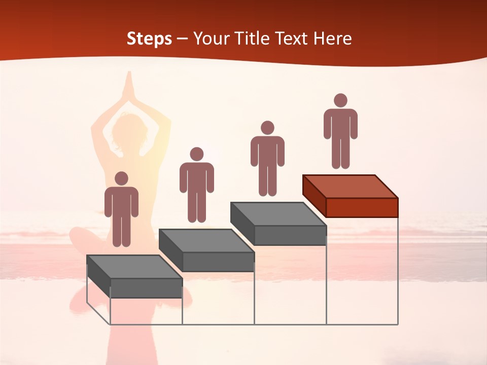 Sunset Spirituality Girl PowerPoint Template