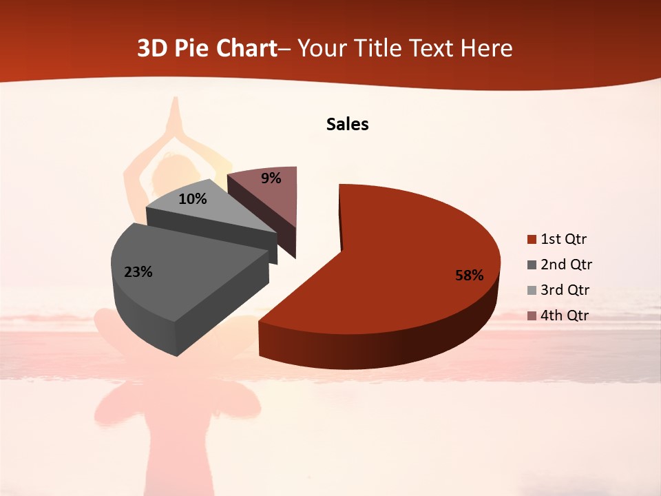 Sunset Spirituality Girl PowerPoint Template