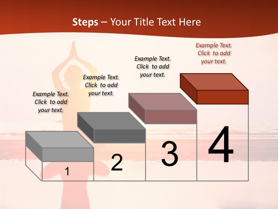 Sunset Spirituality Girl PowerPoint Template