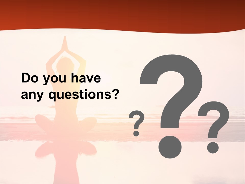 Sunset Spirituality Girl PowerPoint Template