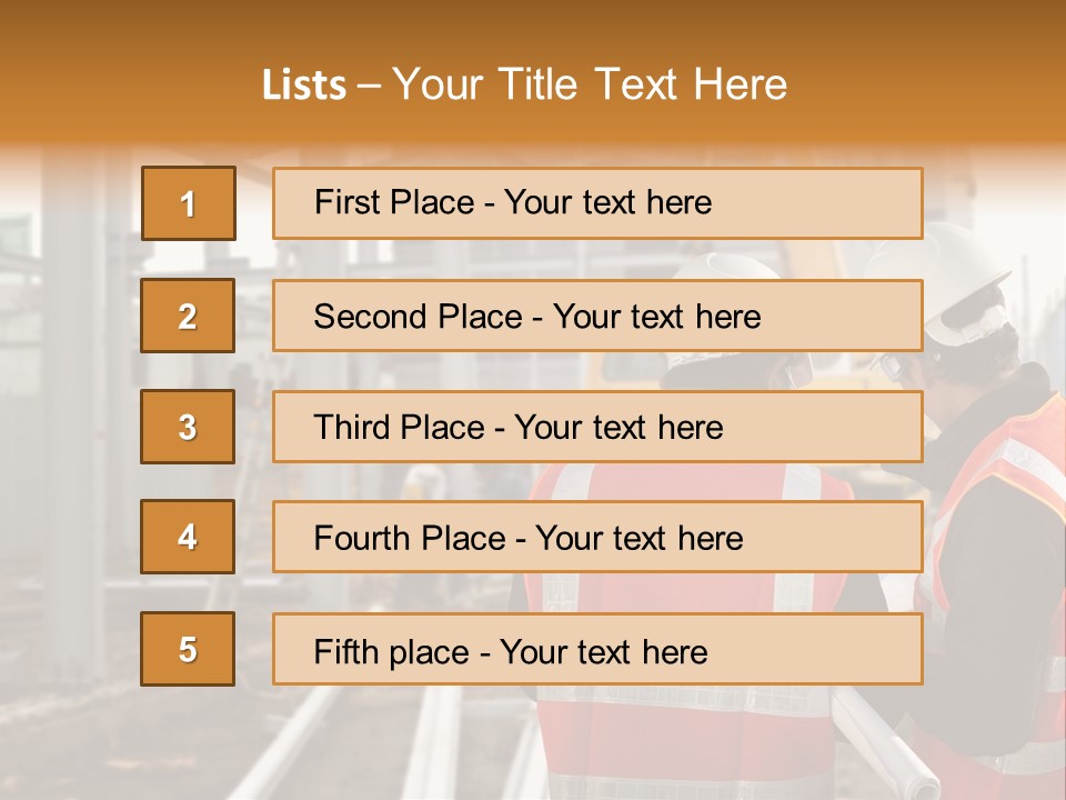 Foreman Maintenance Asian PowerPoint Template