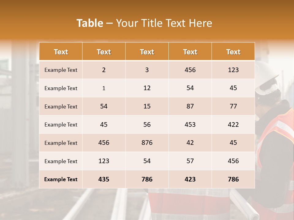 Foreman Maintenance Asian PowerPoint Template