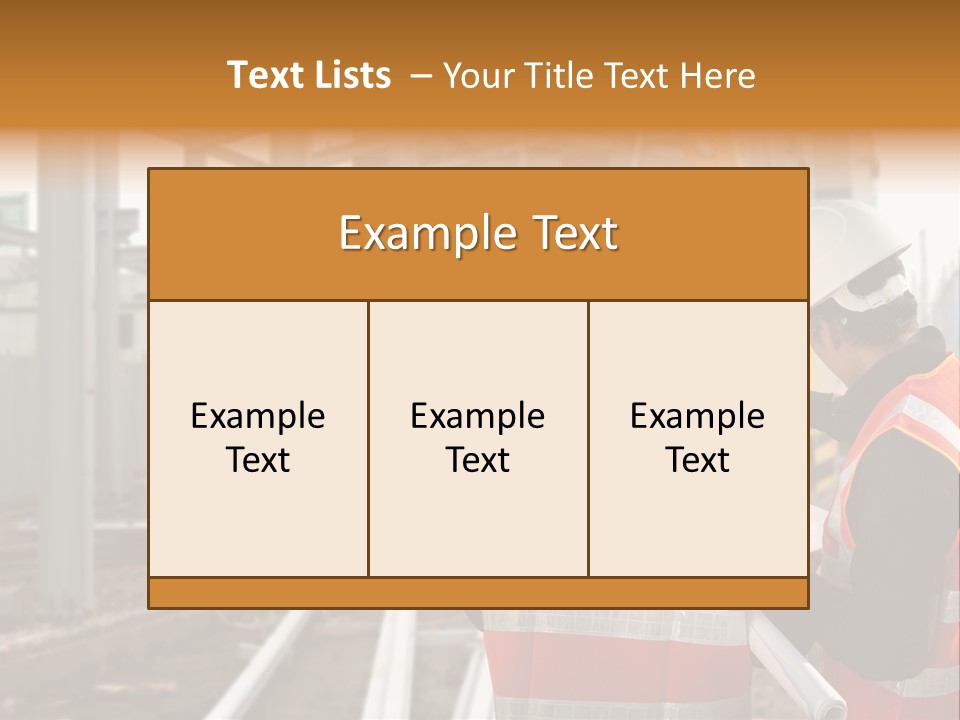 Foreman Maintenance Asian PowerPoint Template