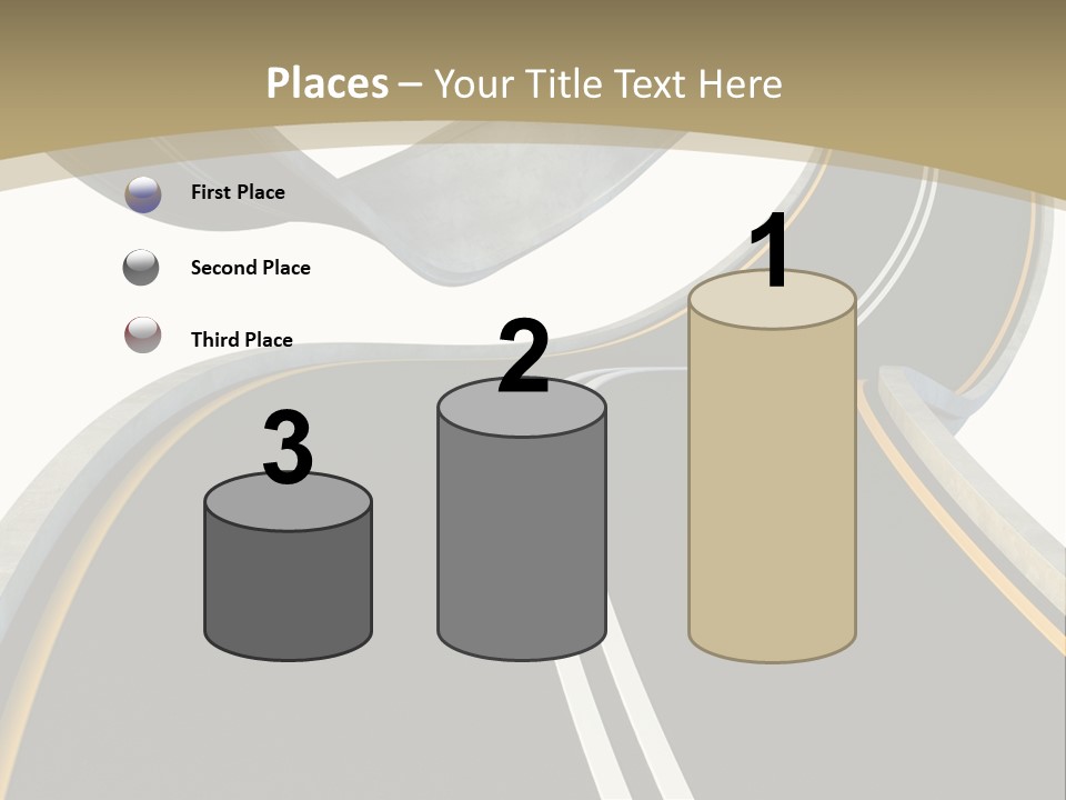 Curve Over Traffic PowerPoint Template