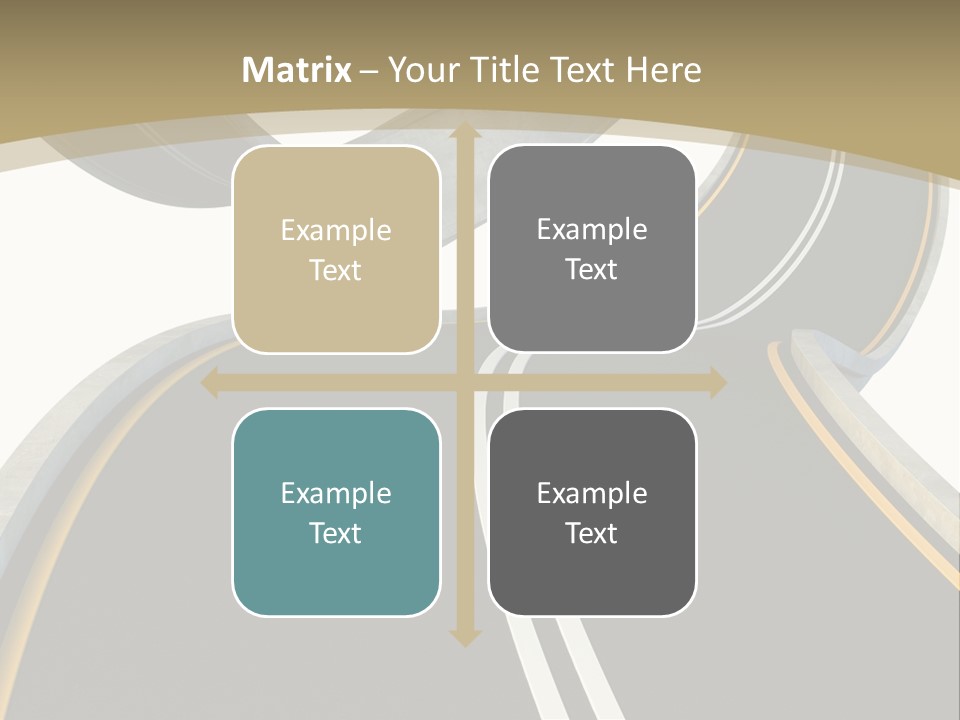 Curve Over Traffic PowerPoint Template