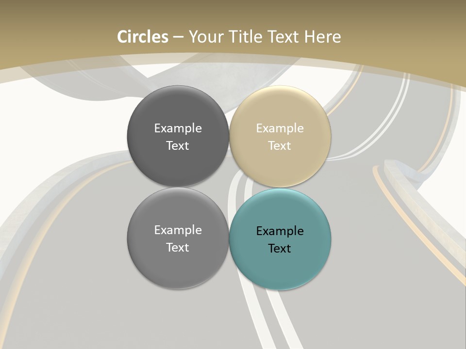 Curve Over Traffic PowerPoint Template