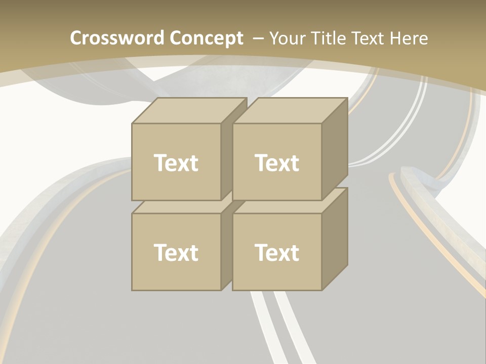 Curve Over Traffic PowerPoint Template