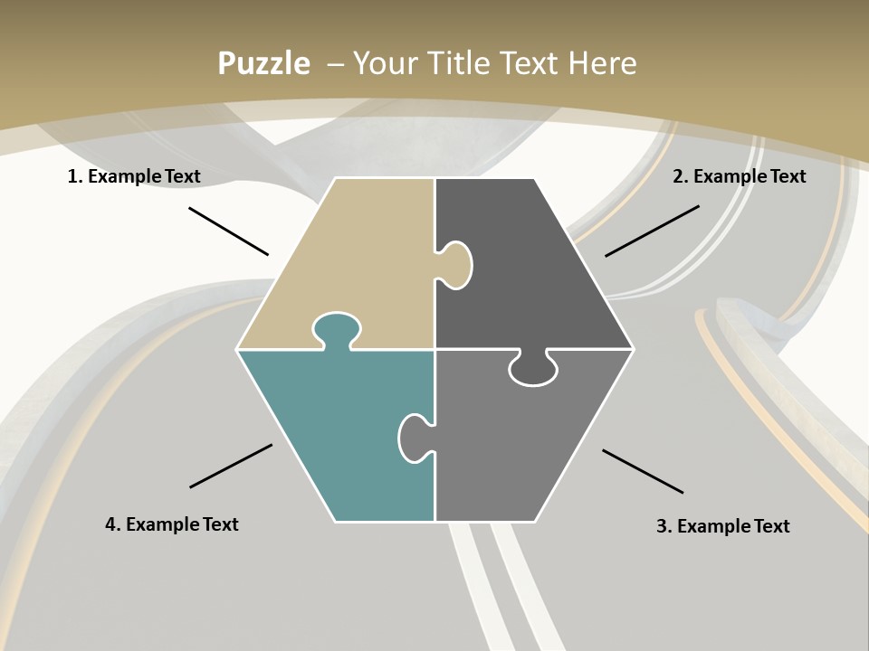 Curve Over Traffic PowerPoint Template