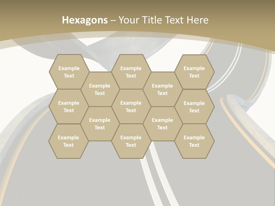 Curve Over Traffic PowerPoint Template