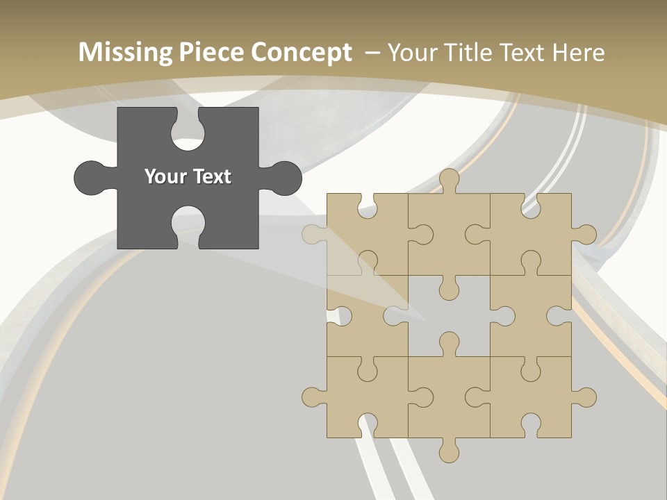 Curve Over Traffic PowerPoint Template