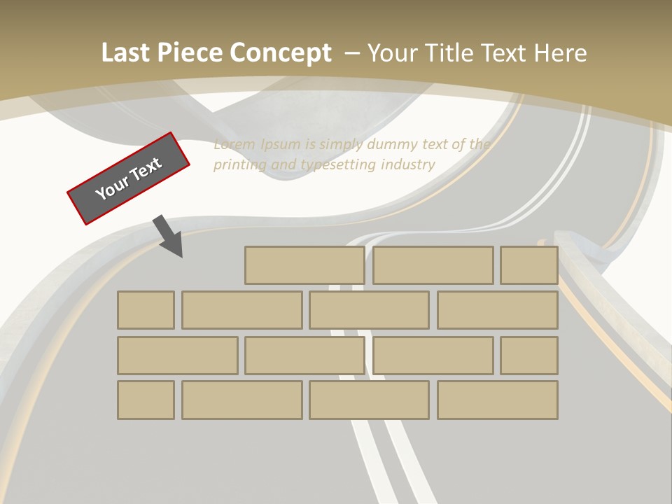 Curve Over Traffic PowerPoint Template