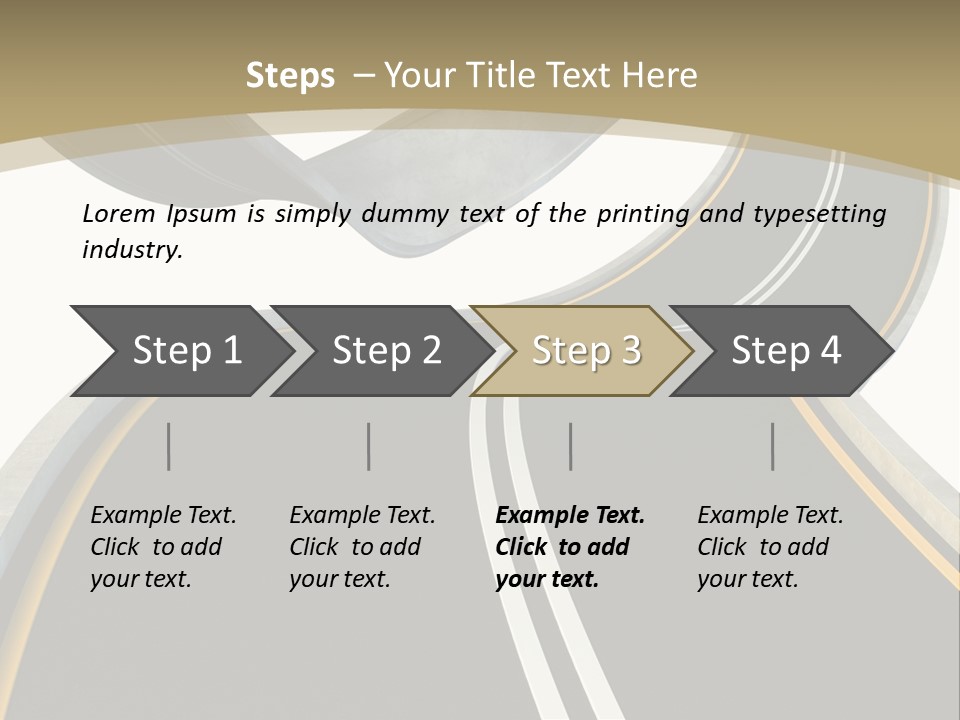 Curve Over Traffic PowerPoint Template
