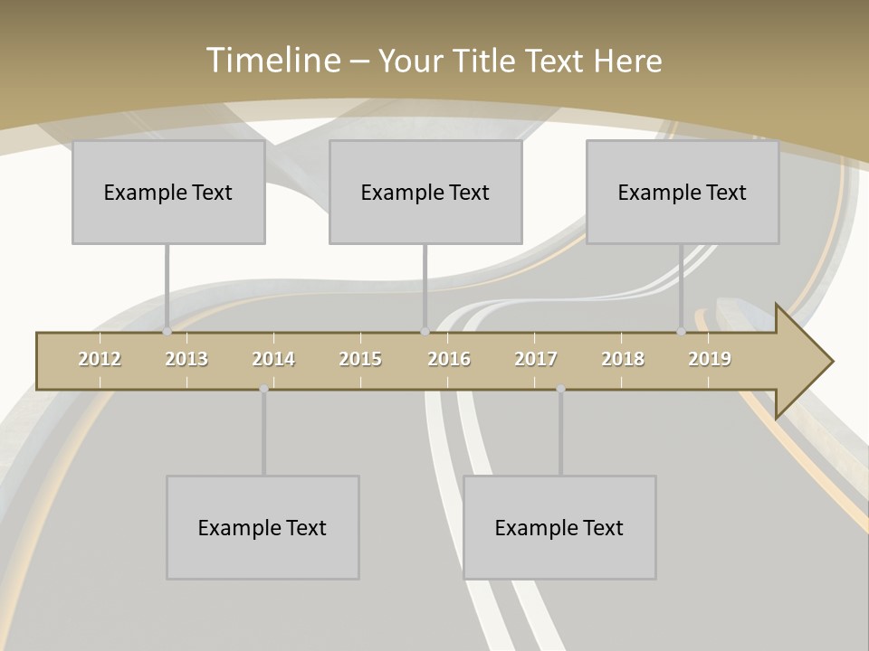 Curve Over Traffic PowerPoint Template