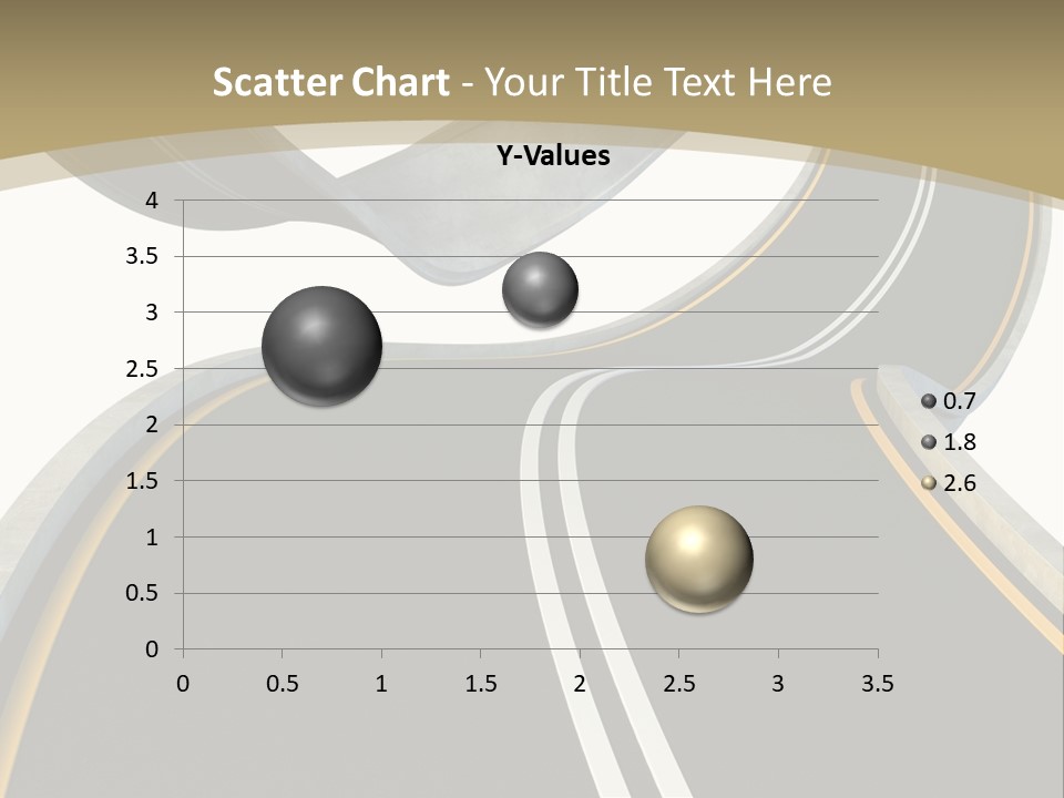 Curve Over Traffic PowerPoint Template