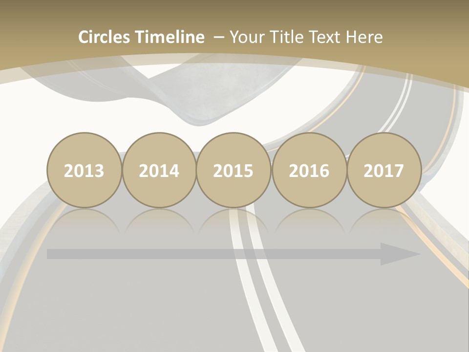 Curve Over Traffic PowerPoint Template