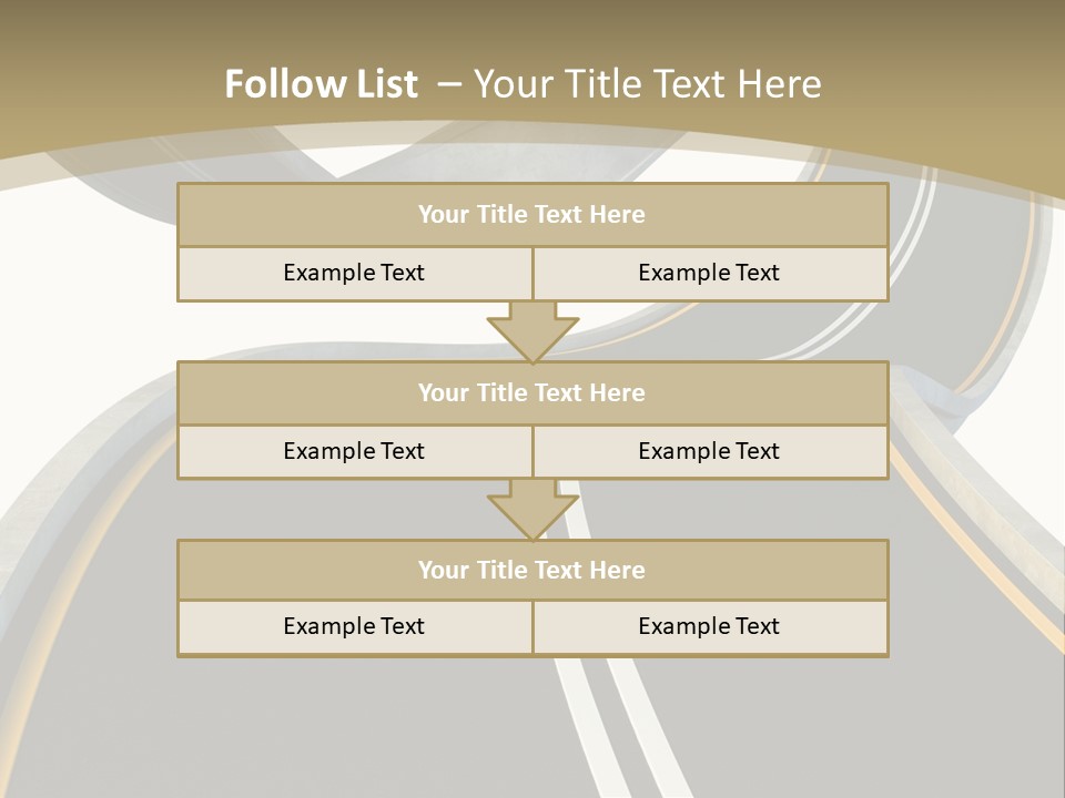 Curve Over Traffic PowerPoint Template