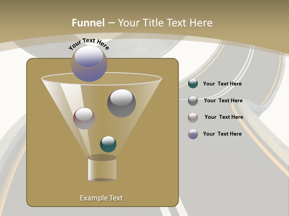 Curve Over Traffic PowerPoint Template