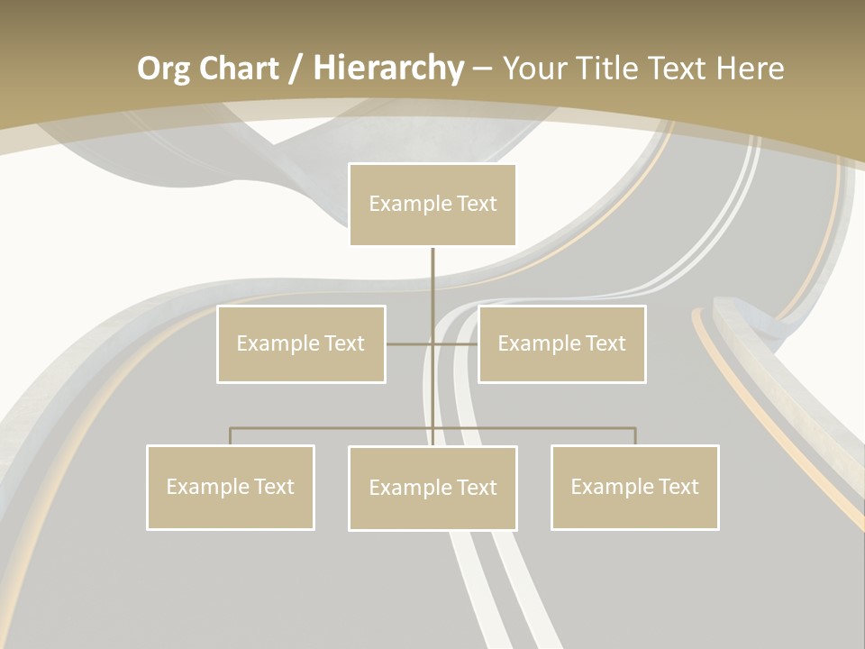 Curve Over Traffic PowerPoint Template