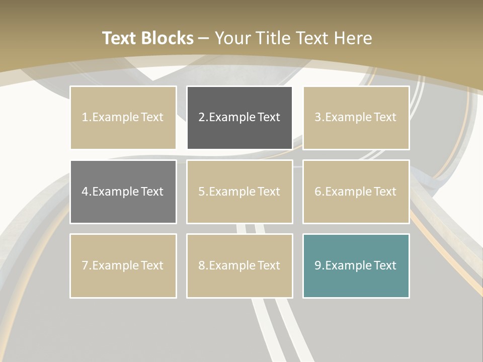 Curve Over Traffic PowerPoint Template