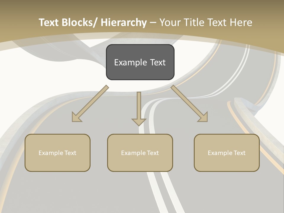 Curve Over Traffic PowerPoint Template