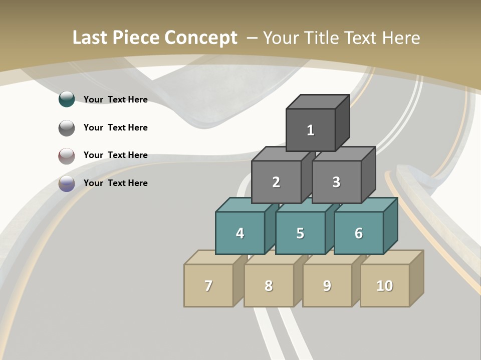 Curve Over Traffic PowerPoint Template