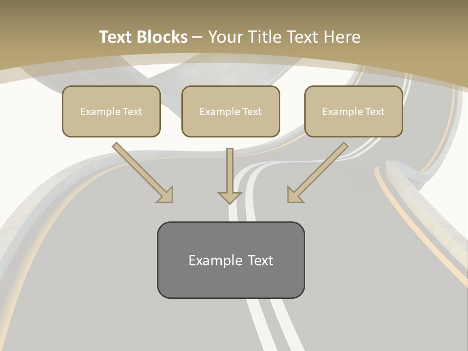 Curve Over Traffic PowerPoint Template