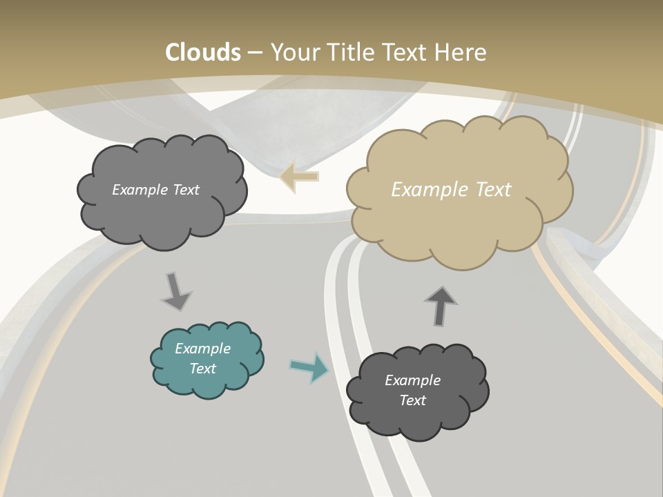 Curve Over Traffic PowerPoint Template