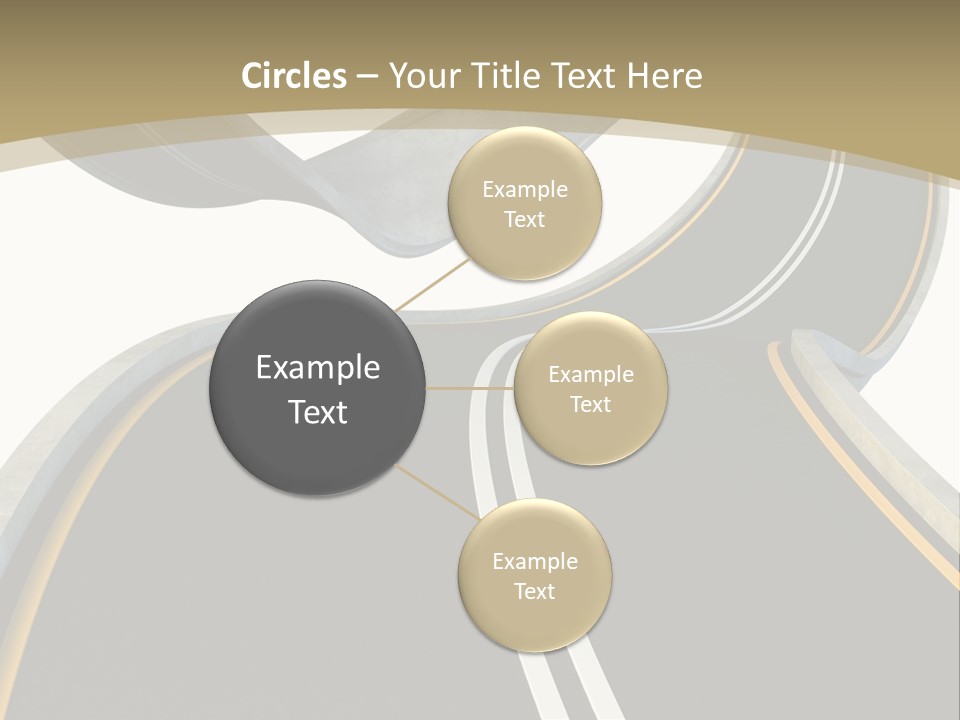 Curve Over Traffic PowerPoint Template
