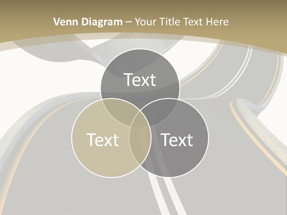 Curve Over Traffic PowerPoint Template