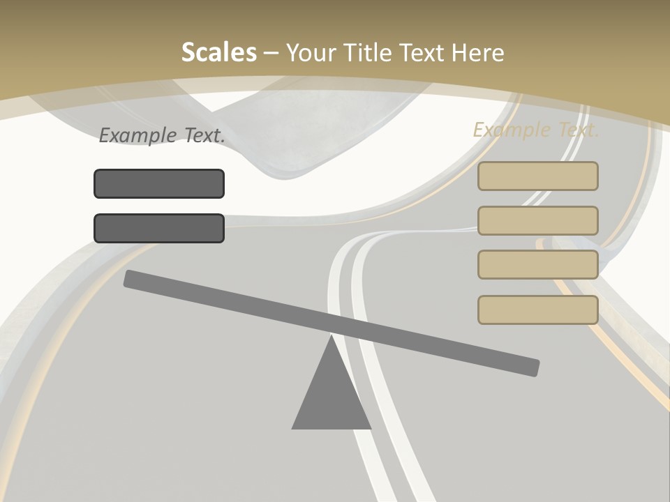 Curve Over Traffic PowerPoint Template