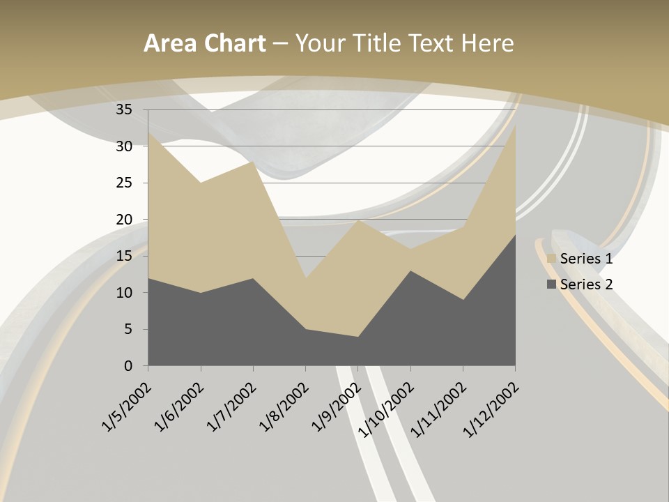 Curve Over Traffic PowerPoint Template