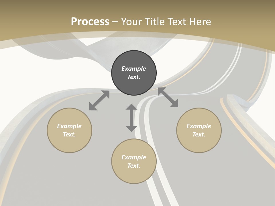 Curve Over Traffic PowerPoint Template