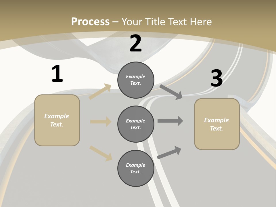 Curve Over Traffic PowerPoint Template