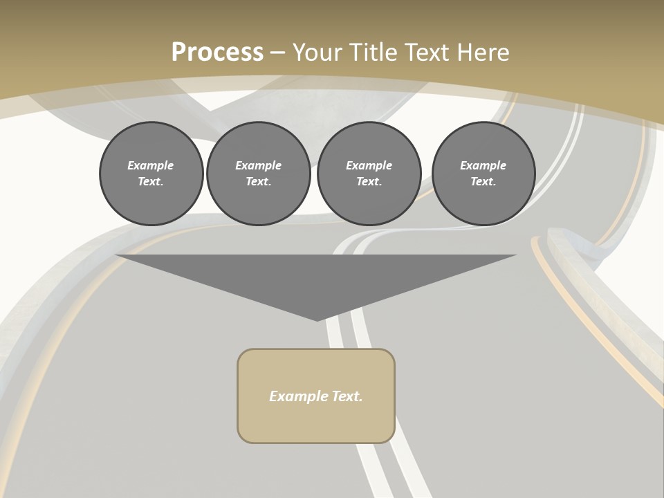 Curve Over Traffic PowerPoint Template