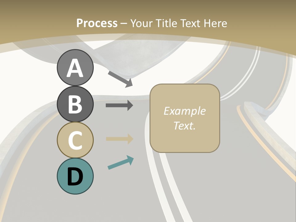 Curve Over Traffic PowerPoint Template