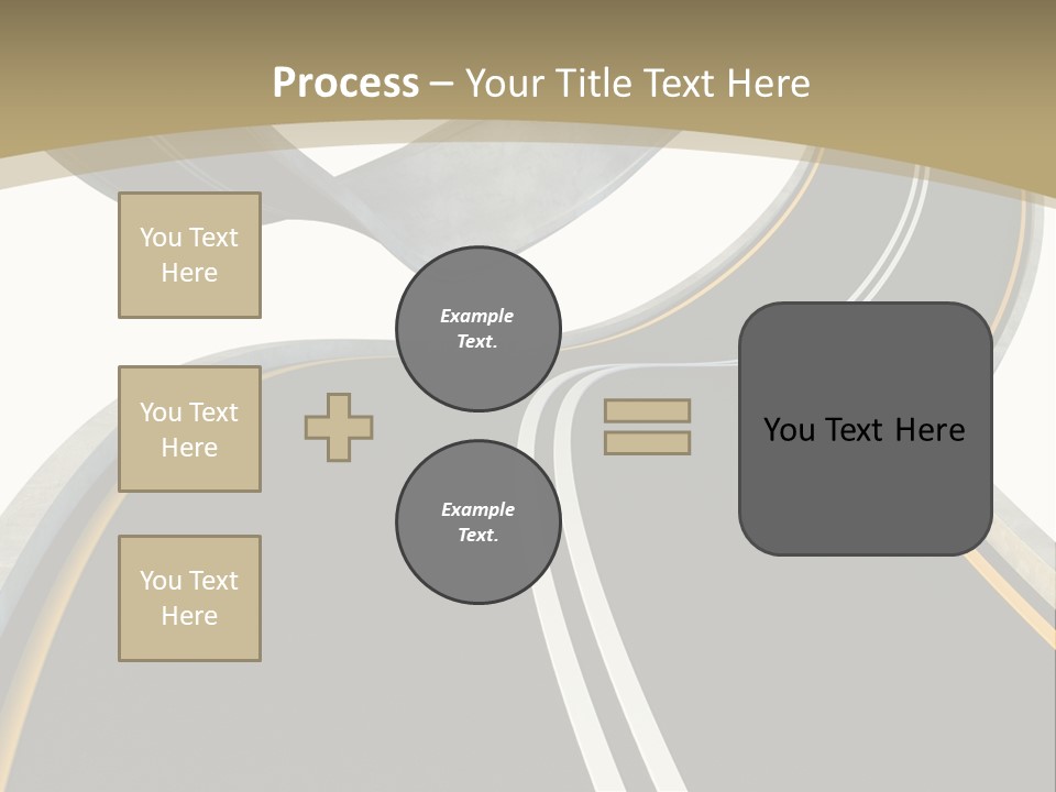 Curve Over Traffic PowerPoint Template