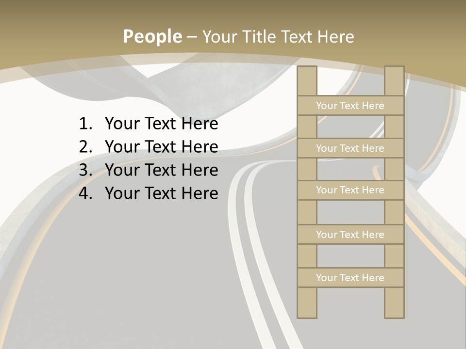 Curve Over Traffic PowerPoint Template