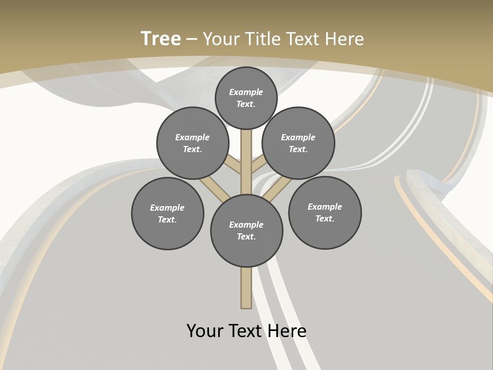 Curve Over Traffic PowerPoint Template
