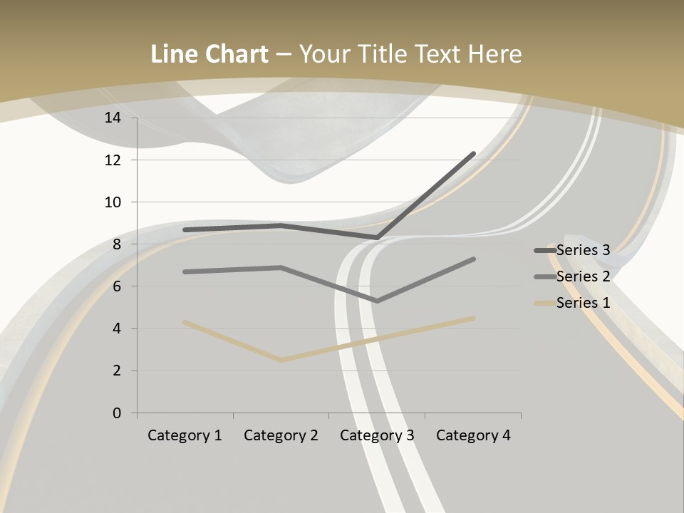 Curve Over Traffic PowerPoint Template